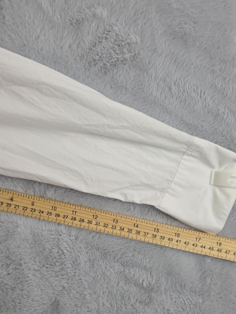 Banana Republic Women's White Button Front Shirt Medium 100% Cotton Long Sleeve - Picture 6 of 10